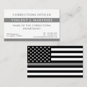 Korrigeringsansvarig Thin Silver Line Visitkort