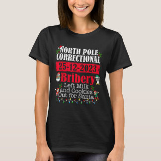 Korrigeringsbestickning av Nordpolen Lämnat Mjölk T Shirt