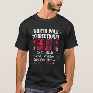 Korrigeringsbestickning av Nordpolen Lämnat Mjölk T Shirt