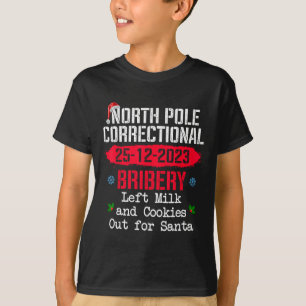 Korrigeringsbestickning av Nordpolen Lämnat Mjölk T Shirt