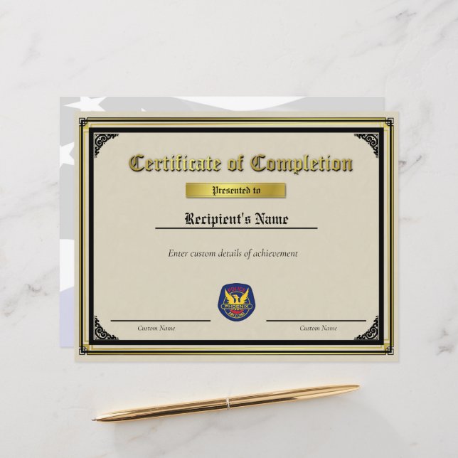 Korrigeringscertifikat för tunn blå anpassningsbar (Fram/Back In Situ)