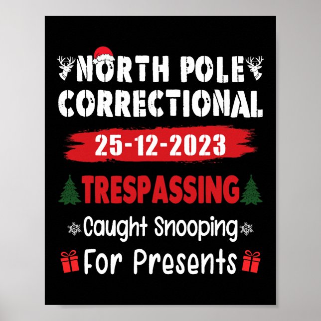Korrigeringsingång för Nordpolen vid akväve Snoopi Poster (Framsidan)