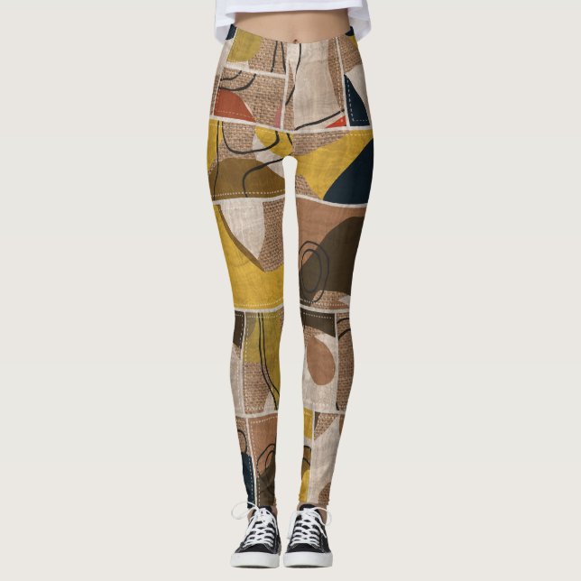 Korrigeringskoppling: Blandad utskrift. Leggings (Framsida)