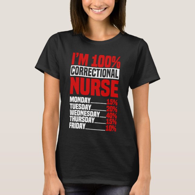 Korrigeringssjuksköterska 100 RRN Korrigering Fore T Shirt (Framsida)