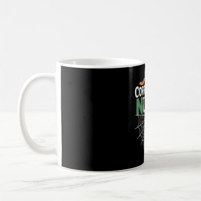 Korrigeringssjuksköterska Halloween Pumpkin Classi Kaffemugg (Vänster)