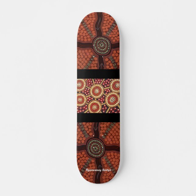 KORROBOREE MINI SKATEBOARD BRÄDA 18,5 CM (Framsida)