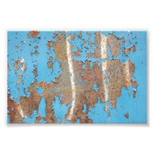 Korroded-metall1617 BLUE RUST STRUKTUR METALL SHIN Fototryck