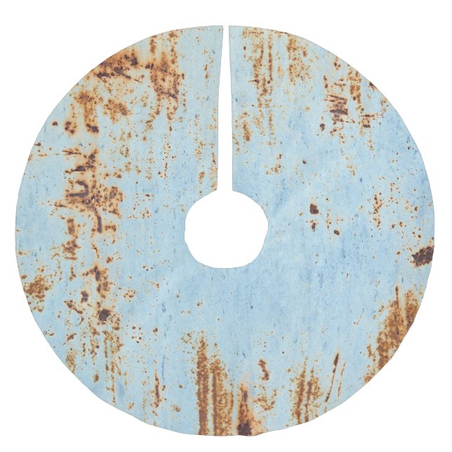 Korroderad metall, grym struktur-bakgrund. julgransmatta borstad polyester (Framsidan)