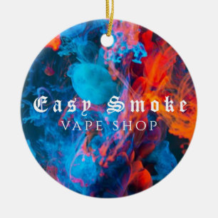 Korroke Smoke Vape Shop Business Julgransprydnad Keramik