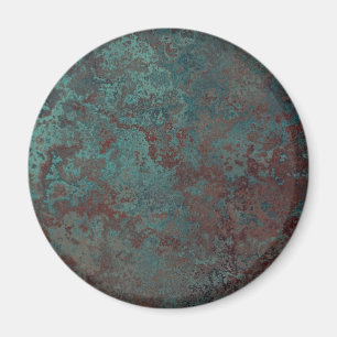 Korrosion "Copper" skriver ut kylskåp runt Magnet