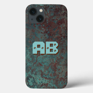 Korrosion "Copper" skriver ut Monogram iphone case