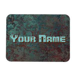 Korrosion "Copper" skriver ut Namn flexibelt Magnet
