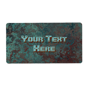 Korrosion "Copper" skriver ut stora etiketter Fraktsedel