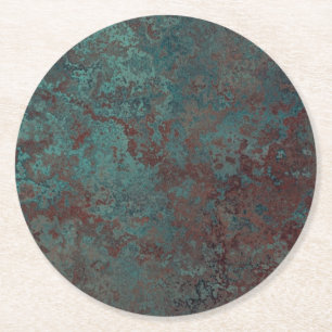 Korrosion "förkopprar" tryckpapperskustfartyget underlägg papper rund