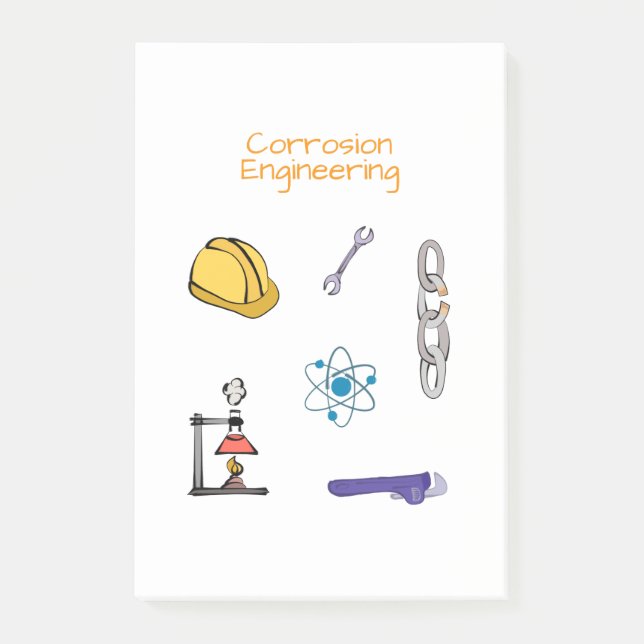 Korrosionsingenjör Kemiteknik Post-it Block (Framsida)