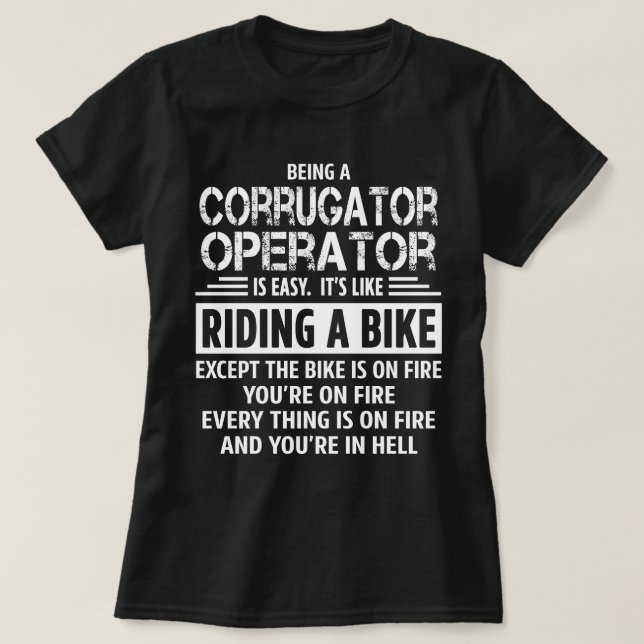 Korrugator-operatör T Shirt (Design framsida)