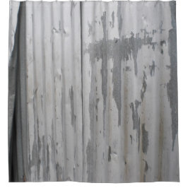 Korrugerad gardin för metalllookdusch