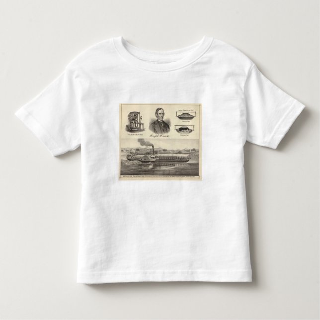 Korrugerad järnångayacht t-shirt (Framsida)