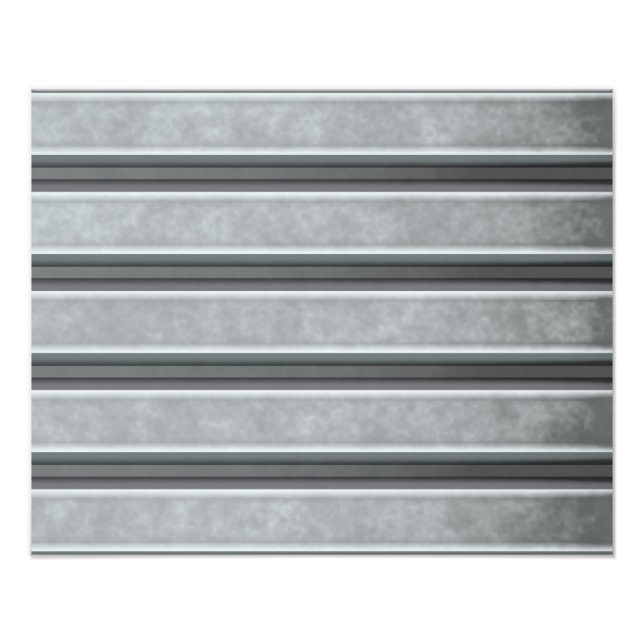 Korrugerat stål Texturerat Fototryck (Framsidan)