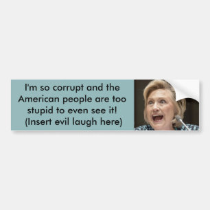 Korrumperad Hillary bildekal