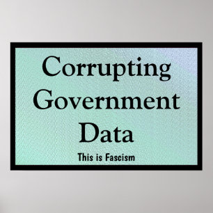 Korrupta statliga data poster