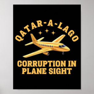Korruption av Qatar-a-lago vid Flygplan-sikta Poster