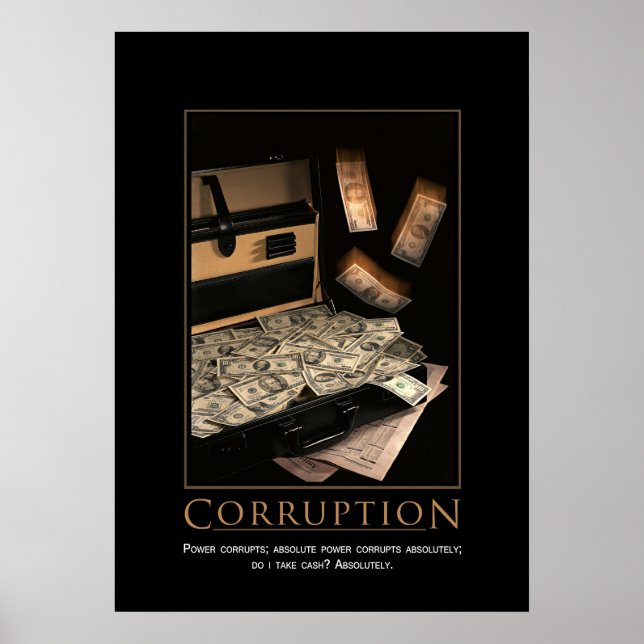 Korruption Motivering Poster (Framsidan)