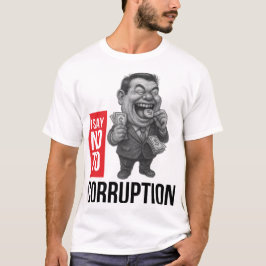 Korruptionsbekämpning | Caricature Sketch Art T Shirt