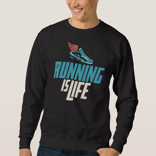 Körs är Life Marathon Springer Lång Ärmad Tröja (Framsida)