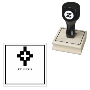 Kors exlibris stämpel