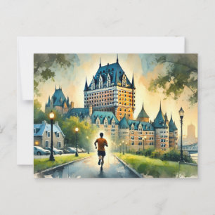 Körs i Quebec City Chateau Frontenac Vykort