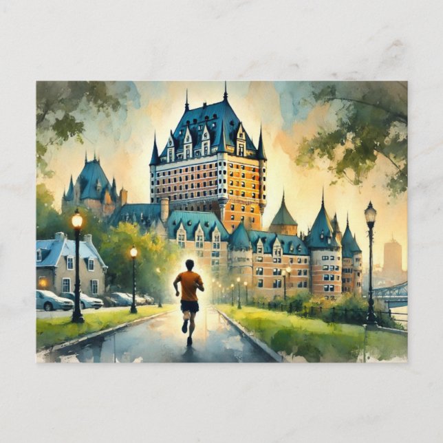 Körs i Quebec City Chateau Frontenac Vykort (Framsida)