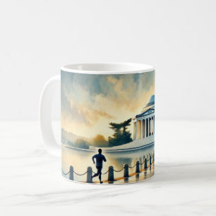 Körs i Washington DC Jefferson Memorial Kaffemugg