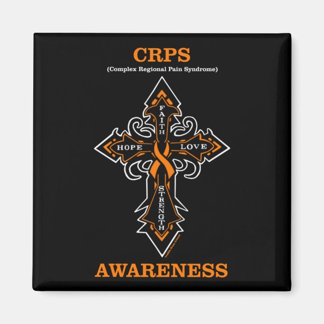 Kors/Medvetenhet...CRPS Magnet (Framsidan)