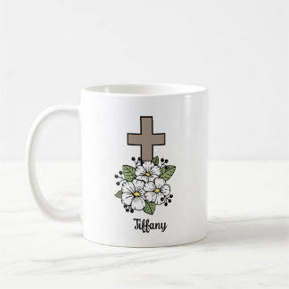 Kors och blommor Personlig Kaffemugg