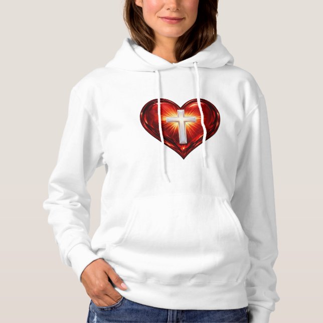 Kors och hjärta t shirt (Framsida)