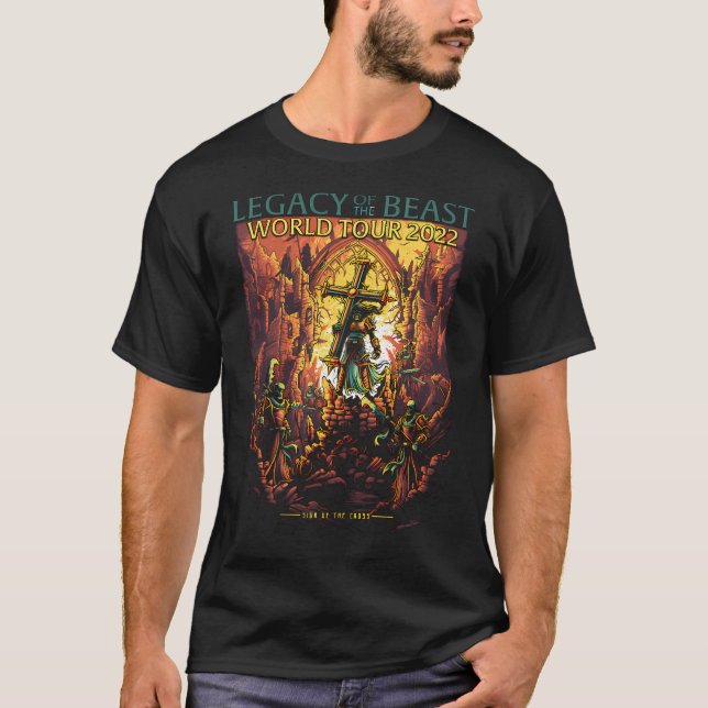 Kors och skelett t shirt (Framsida)