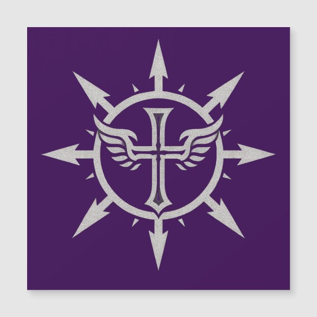 "Kors och vingar emblem" Magnet (Framsida)