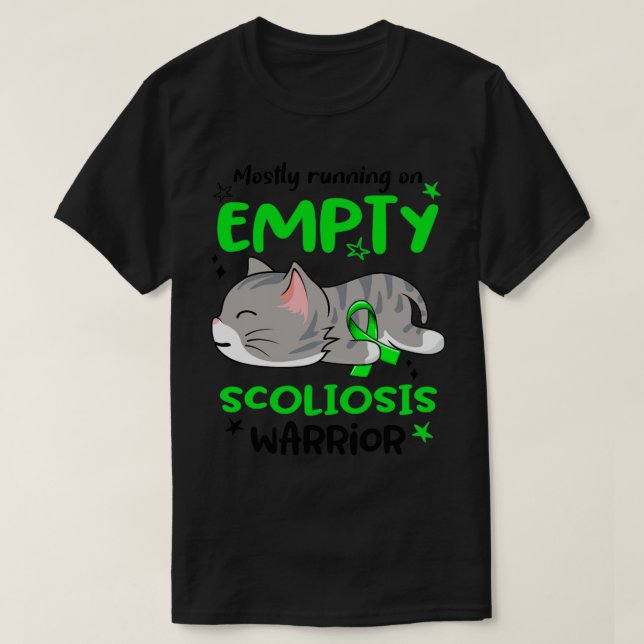 Körs oftast på tomt Scoliosis Warrior1 T Shirt (Design framsida)