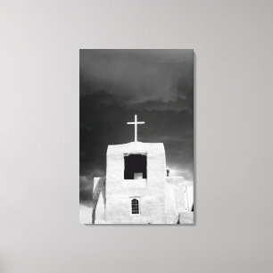 Kors på äldsta kyrkan, San Miguel, Santa Fe, Canvastryck
