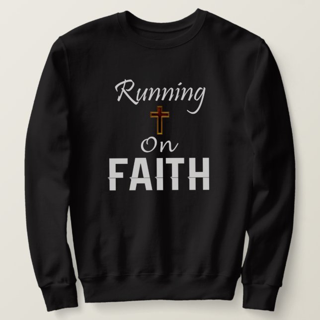 Körs på Faith Springer Lång Ärmad Tröja (Design framsida)