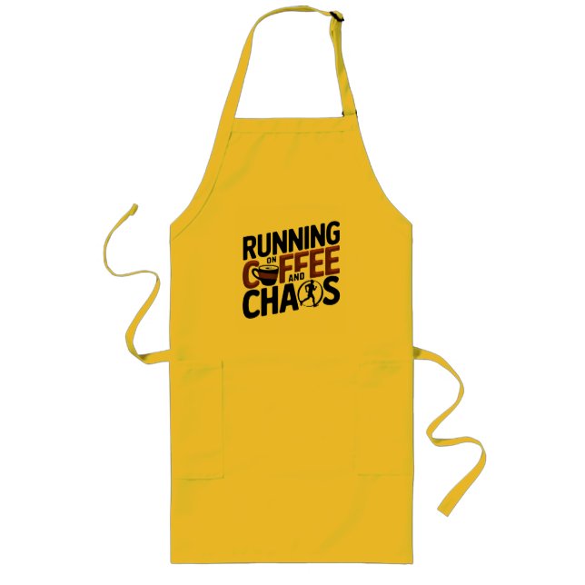 Körs på kaffe och Chaos Långt Förkläde (Framsidan)