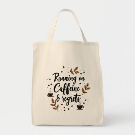 Körs på koffein och beklagar Tote Bag - Snyggt Tygkasse