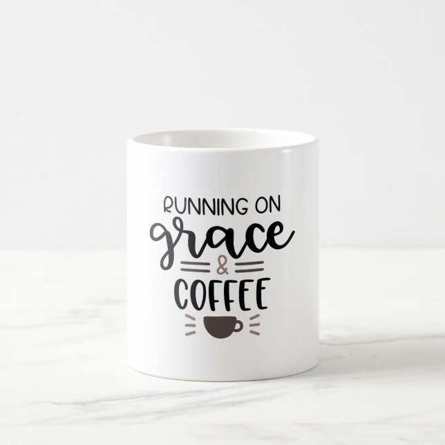 Körs på nåd och kaffe kaffemugg (Center)