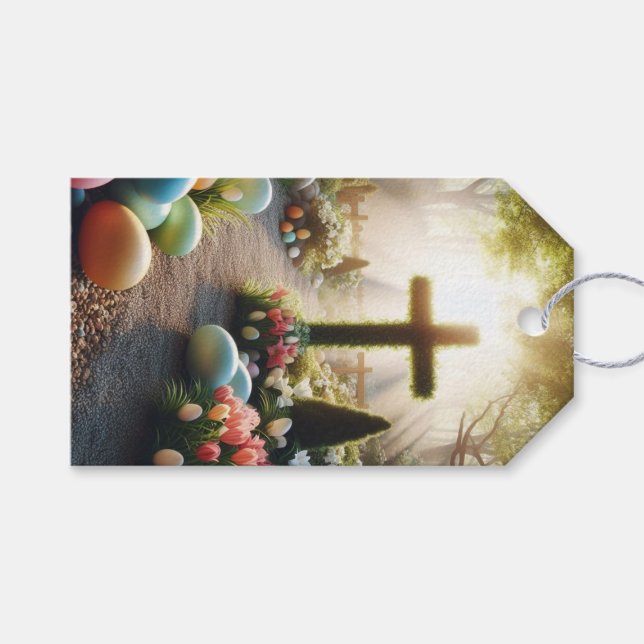 Kors/Påskägg/Lilja  Presentetikett (Framsidan (Horisontell))