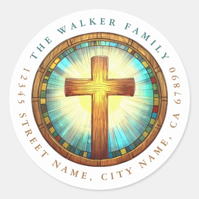 Kors runda etiketter (Framsida)