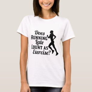 Körs sent antal som övning t shirt