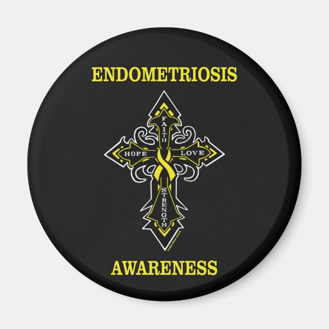 Kors/Upplysning...Endometrios Magnet (Framsidan)