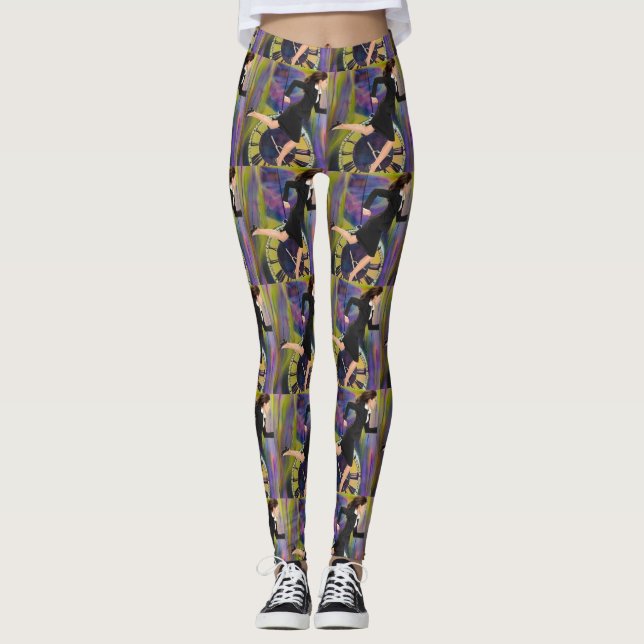 Körs utanför tid leggings (Framsida)