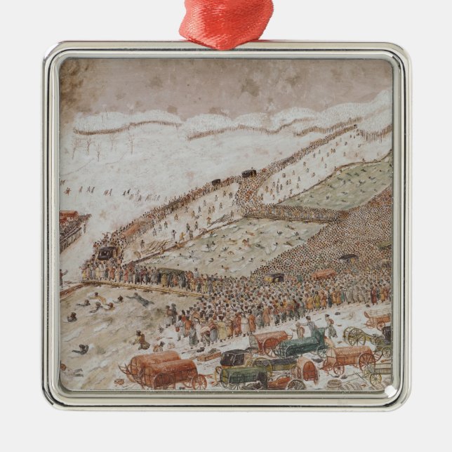 Korsa Berezinaen, November 1812 Julgransprydnad Metall (Framsidan)